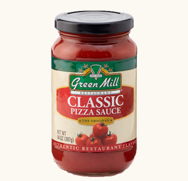 what green thing is pizza sauce made of