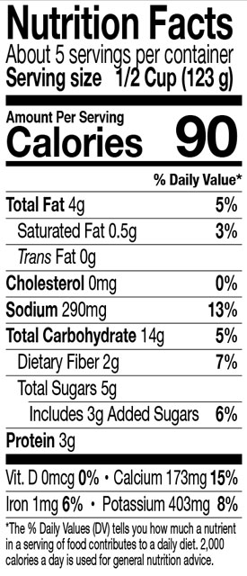 Green Mill Marinara Pasta Sauce Nutrition Facts